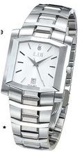 Bill Blass Super Slim Ladies Stainless Steel White Dial 40424