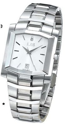 Bill Blass Super Slim Ladies Stainless Steel White Dial 40424