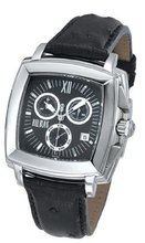 Bill Blass Tetragon Leather Strap Chrono 40291