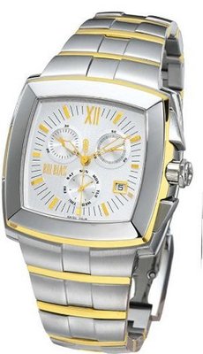 Bill Blass Tetragon Metal Chronogrpah Two-tone Stainless Steel 40282