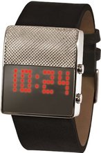 Black Dice Gamer BD-056-04 Black Leather Quartz with Digital Dial