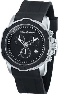 Black Dice Vibe BD-066-01 Black Silicone Quartz with Blue Dial