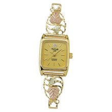Black Hills Gold Analog Black Dial Ladies Gold 9-WB81