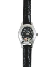 Black Hills Gold Analog Black Face Ladies Silver 9-WB123-GS