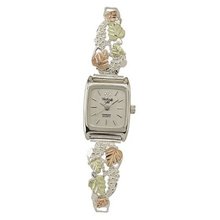 Black Hills Gold Analog White Dial Ladies Silver 9-WB28-GS