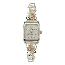 Black Hills Gold Analog White Dial Ladies Silver 9-WB33-GS