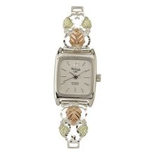 Black Hills Gold Analog White Dial Ladies Silver 9-WB35-GS