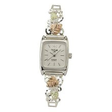 Black Hills Gold Black Dial Ladies Silver Analog 9-WB80-GS