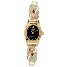 Black Hills Gold Ladies' Garnet band with Black Face