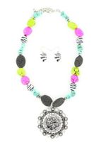 Blazin Roxx 29222 Cowgirl Concho Jewelry Set Multicolored
