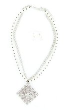 Blazin Roxx 29519 Bucking Horse Jewelry Set Silver