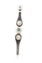 Blazin Roxx 3102601 Scallop Band Round Concho Black Ostrich