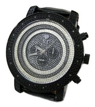Ice Nation 15 GENUINE DIAMONDS HipHop Bling Black plated