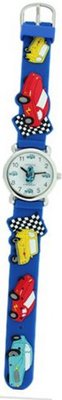 3D Race Cars Racing Kid's Rubber Blue Band