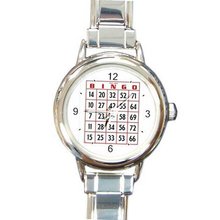 Bingo Design Italian Charm Metal Silvertone 12691390