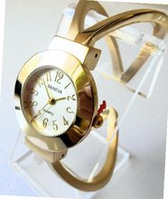 Gold Color Open Cuff Band