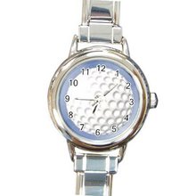 Golf Ball Design Italian Charm Metal Silvertone 15011390