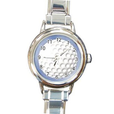 Golf Ball Design Italian Charm Metal Silvertone 15011390