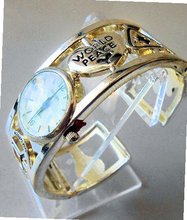 Silvertone Color Cuff Band World Peace, Peace Sign, Awareness Ribbon