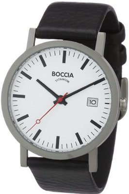 Boccia B3538-01 Titanium Black Leather
