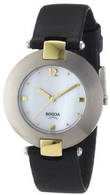 uBoccia Titanium Boccia Quartz 364-16 364-16 with Leather Strap 