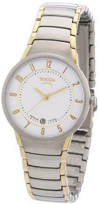 uboccia Boccia B3158-02 Ladies Titanium Two Tone Bracelet 