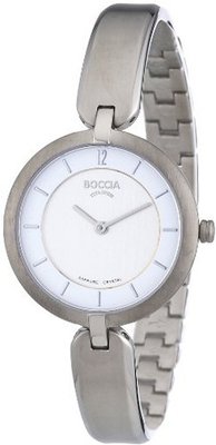 uboccia Boccia B3164-01 Ladies Half Bangle Titanium Bracelet 