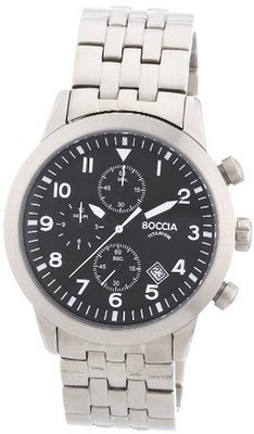 uboccia Boccia B3772-02 Titanium Chronograph Bracelet 
