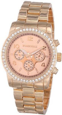 Bombshell BS0314R Runway Rhinestone Rose Gold Tone