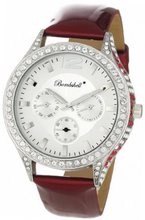 Bombshell BS1008RE Lara Dramatic Red Patent Strap Crystal Case