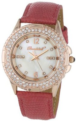 Bombshell BS1033PI Lacey Elegant Crystal Pink Strap