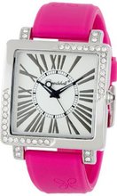 Bombshell BS1052TFU Lauren Trendy Fuschia Silicone Strap Crystal Case