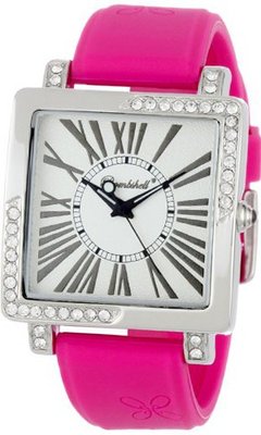 Bombshell BS1052TFU Lauren Trendy Fuschia Silicone Strap Crystal Case