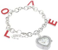 Bombshell SWN-0671 Love Charm Bracelet Heart Shape Dial
