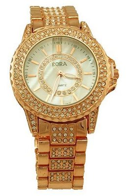 Bora Rosegold-tone And Crystals Sparkling Fashion