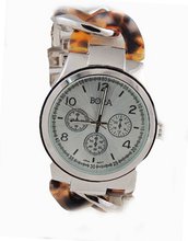 Bora silv/tort-GEN Oversized Interlocked Chain Band