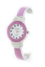 Classic Chrome and Pink Bangle Cuff