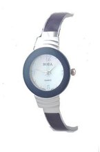 Classic Chrome and Purple Bangle Cuff