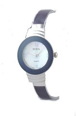 Classic Chrome and Purple Bangle Cuff