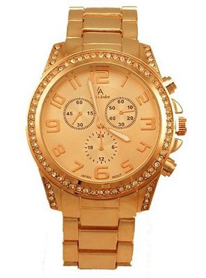 Louis Arden Boyfriend Rose Gold Plated Faux Multi-function Link Bracelet