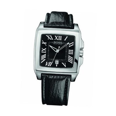 Boss Black With Leather Strap