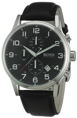 Hugo Boss Black 1512448 Round Black Dial Steel Case Classic