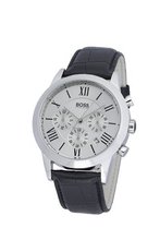 Hugo Boss Gents Stainless Steel with Leather Strap