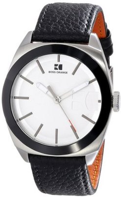 BOSS Orange 1512854 Wide Receiver Analog Display Quartz Black