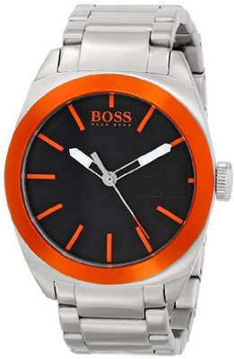 BOSS Orange 1512896 Wide Receiver Analog Display Quartz Silver