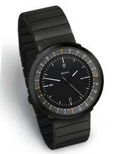 MONDO BLACK EDITION, Dual Timer by Botta Design (Steel Strap) - 269011BE