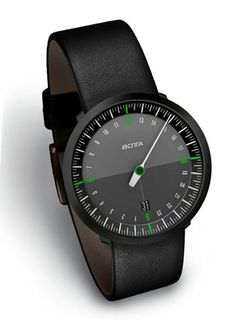 UNO 24 NEO BLACK EDITION by Botta-Design (Rubber Strap), 228012BE