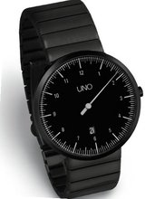 UNO 40 BLACK EDITION - One Hand by Botta-Design (Steel Strap) - 219011BE