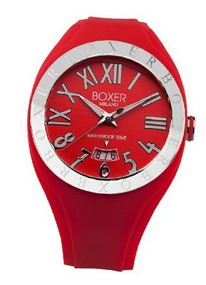 BOX 40 RED Roman Numerals Luminous Red Date
