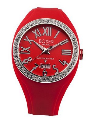 BOX 40Z RED Zircons Roman Numerals Luminous Red Date